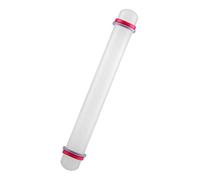 Cryfokt Rodillo Ajustable Antiadherente para Hornear con un Espesor Uniforme de Masa, Herramienta para Hornear para Fondant, Rodillo de Masa para Pasteles, Galletas, Plástico, 9,1x1 Pulgadas