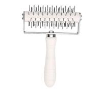 Cryfokt Rodillo de Masa para Pizza de Acero Inoxidable, Cortador de Rodillo para Repostería con de Plástico para Hornear Pan de Pizza (Muelle de masa)