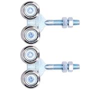 Cryfokt Rodillo de Polea de Rueda para Colgar en Puerta, Accesorio de Hardware Deslizante Suave para Puerta de Vidrio, Paquete de 2, Adecuado para Interiores, Corredizas Americanas