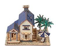 Cryfokt Rompecabezas de Madera 3D, Modelo de Casa de Construcción de Villa, Juguete de Rompecabezas Que Moviliza el Entusiasmo y Mejora Las Habilidades Prácticas de los Niños, el Mejor para los Niños