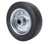 Cryfokt Rueda de Gato para Remolque de 1100 Libras, Rueda de Gato de Repuesto de 6 Pulgadas para Trabajo Pesado para Barcos RV, Hierro y Goma de Alta Resistencia,