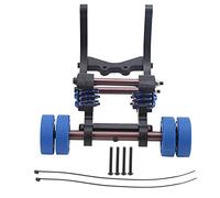 Cryfokt Ruedas Head-Up RC, con Juego Completo de Tornillos para X-MAX 6S 8S 1/5 RC Trucks, Construcción de Plástico Metálico, Distancia de Neumáticos de 150 Mm (Blue)