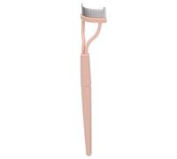Cryfokt Separador de Pestañas Duradero de Acero Inoxidable con Plegable, Peine de Pestañas Portátil para Maquillaje, Cosméticos, Rosa, Adecuado para Uso Diario, Viajar o Salir [Peine de, Rosa]