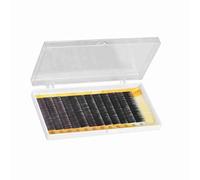 Cryfokt Set de Cejas Postizas Individuales Sedosas, Ligeras y Curvadas para Cada Ocasión, Negro, 12 Piezas (11mm)