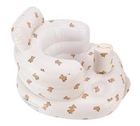 Cryfokt Silla Inflable para Comer con Protección de la Columna Vertebral de PVC para bebé, Fácil Alimentación y Viaje, Hermosas Impresiones (#2)