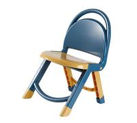 Cryfokt Sillas Plegables para Niños Linda Silla Pequeña para Uso Doméstico en la Cocina y el Jardín de Infantes Diseño Grueso para Mayor Seguridad y Comodidad Plástico 52 X 41 X 30 Cm (Blue)