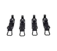 Cryfokt Soporte para Portaequipajes de Techo, Kit de Soporte de Abrazadera de Goma de Metal Resistente para de Ejes de Pala, Soportes de Montaje de Metal con 4 Soportes de Montaje para Camiones,