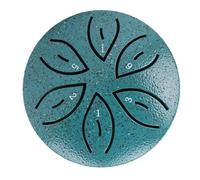 Cryfokt Tambor de Lluvia Al Aire Libre para Meditación, Tambor de Lengua de Acero en Miniatura para Ocio Familiar, Material de Primera Calidad, Haya y Acero (GREEN)