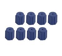 Cryfokt Tapa de Válvula de CA para Automóvil, 50 Piezas, Cubiertas Resistentes a la Corrosión, Aptas para la Mayoría de Vehículos y Adaptaciones de Aire Acondicionado, Hechas de ABS Resistente