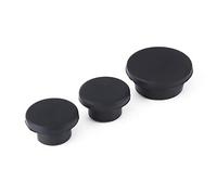 Cryfokt Tapón de Goma para Portón Trasero, Tapón Duradero para Portón Trasero, Portador de Neumáticos de Repuesto, Ajuste para Eliminar para JK, Negro, 3 uds.