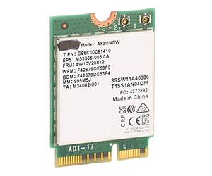 Cryfokt Tarjeta Adaptador WiFi Inalámbrica AX211NGW M.2 Key E CNVio 2 2400Mbps Triple Frecuencia para 10, Plug and Play on The Go