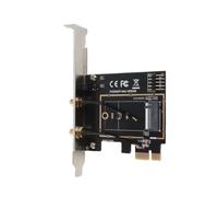Cryfokt Tarjeta Adaptadora de Módulo Inalámbrico PCI-E a NGFF M.2, Expansión de Red de para Computadoras Portátiles, Compatible con WINXP, 1 Tarjeta Adaptadora