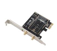 Cryfokt Tarjeta Adaptadora PCI-E 1X a Key A-E, para Computadora | Compatible con y , material ABS, rendimiento estable