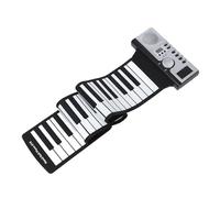 Cryfokt Teclado de Piano Enrollable de Silicona Portátil, 61 Teclas con Altavoz Incorporado para Amantes de la Música y Principiantes, 39,76x9,06 Pulgadas