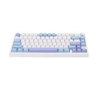 Cryfokt Teclado Inalámbrico para Juegos, Teclado Mecánico RGB con Cable 2.4G con Interruptores Intercambiables, Efectos de Iluminación, Batería de Larga Duración, Teclas Ergonómicas (Purple)