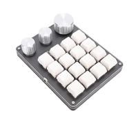 Cryfokt Teclado Personalizado, 16 Teclas Programable Macro Almohadilla Mecánica Almohadilla con Cable de Juego de Juego de Juego de Juego en Caliente para la Computadora Portátil (White)