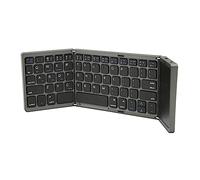 Cryfokt Teclado Plegable Inalámbrico BT 5.1 con Panel Táctil, Diseño Compacto para Usuarios de/iOS/ (Gray)