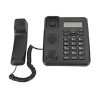 Cryfokt Teléfono Fijo de Escritorio de Oficina con 16 Tonos de Llamada y Función No Molestar para Material ABS Empresarial