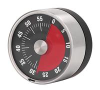 Cryfokt Temporizador Magnético de Acero Inoxidable, Temporizador Visual de Alta Precisión para Gestión de Minutos, Alerta de 70db para Entusiastas de la Cocina (Black)