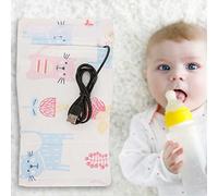 Cryfokt Termostato de Aislamiento para Mantener el Biberón Caliente, Bolsa de Alimentación Portátil para Bebés para Viajes, Compatible con Varios Dispositivos USB, Material Seguro (gatos)