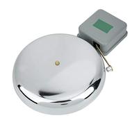 Cryfokt Timbre Eléctrico Antichispas, Timbre Escolar Duradero para Aulas, Acero Inoxidable, 250mm, AC220V