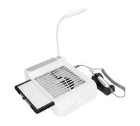 Cryfokt Torno para Uñas Profesional Taladros Electrónicos 4 en 1 para Lima de Uñas con Aspiradora Y Lámpara LED Kit de Manicura Y Pedicura para Uñas de Gel de 35000 RPM para Salon Home(EU)