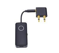 Cryfokt Transmisor Receptor de Bluetooth, Adaptador Auxiliar de 3.5mm | Puente de sonido inalámbrico de modo dual, para TV, altavoz antiguo, entretenimiento a bordo, Plug and Play portátil de 180