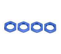 Cryfokt Tuerca de Cubo Hexagonal de Rueda de Aluminio para Coche RC 1/8, Rendimiento Superior, Fácil de Usar, Ideal para Entusiastas de los Coches RC (Blue)