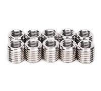 Cryfokt Tuerca de Reducción Hembra M8 X 1,25 Macho M12 X 1,75 Tuerca de Reparación para Aviación y Comunicación Electrónica M8 M12 (10 Piezas)