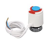Cryfokt Válvula Termostática de Radiador, Actuador Eléctrico con Sello de Doble Junta Tórica para Control de Flujo de Agua, M30x1,5mm, 230VAC para Prevención de Fugas