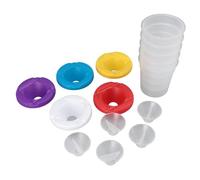 Cryfokt Vasos de Pintura para Niños, 5 Unidades, Recipientes Reutilizables a Prueba de Derrames para Artes y Manualidades, Actividades en el Aula