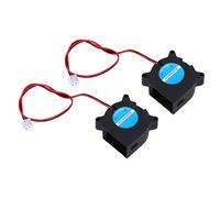 Cryfokt Ventilador de 40 Mm, Doble Rodamiento de Bolas, sin Escobillas, 7500 RPM, 3,35 CFM, Ventilador de CC de 2 Pines con Carcasa de ABS para Impresora 3D, Extrusora Hotend, Caja de PC Pequeña,