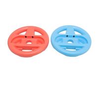 Cryfokt Volante de Carreras para 2 JoyCon, Ergonómico Pack de 2 (Blue and | Volantes del controlador de juego con material ABS para fiesta deportiva familiar, compatibles con controladores JoyCon 2