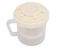 Cryfokt Yogurtera Griega Colador Versátil de Acero Inoxidable para una Filtración Rápida en Casa y Mientras Viaja (blanco crema)