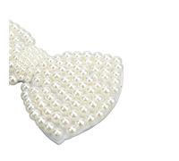 Cryfokt Zapato de Perlas Flor Novela Apariencia Brillante Decoración de Bricolaje para Zapatos y Bolsos Decoraciones Artesanales de Resina Zapatos de Boda Adorno de Flores para Mujeres (Lazo de