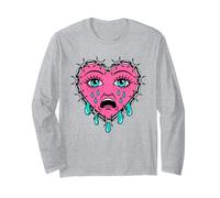 Crying Heart Tattoo - Traditional Old School Tattooed Inked Manga Larga