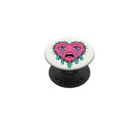 Crying Heart Tattoo - Traditional Old School Tattooed Inked PopSockets PopGrip Adhesivo