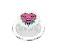 Crying Heart Tattoo - Traditional Old School Tattooed Inked PopSockets PopGrip para MagSafe