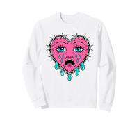 Crying Heart Tattoo - Traditional Old School Tattooed Inked Sudadera