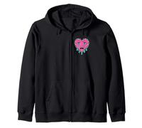 Crying Heart Tattoo - Traditional Old School Tattooed Inked Sudadera con Capucha