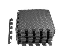 Crynvor Tapiz Suelo de Gimnasio, Alfombrilla Protector, Tatami Puzzle, Colchoneta Antideslizante, Esterilla Fitness, Alfombra Protectora, Protección de Espuma EVA, 18 Losetas Tapete Estera, 30x30 cm