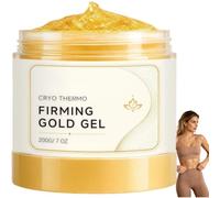 Cryo Thermo Firming Gold Gel contra la celulitis, crema abdominoplastia, reafirmante piel flácida después de la pérdida de peso, loción corporal peptídica y ceramida para piel arrugada y flácida, no