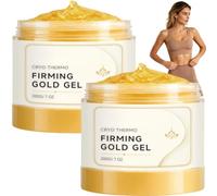 Cryo Thermo Firming Gold Gel contra la celulitis, crema abdominoplastia, reafirmante piel flácida después de la pérdida de peso, loción corporal peptídica y ceramida para piel arrugada y flácida, no