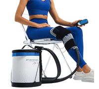 CRYOFORCE CF-1 Máquina de terapia de frío con temporizador programable, sistema de hielo portátil de 12.7 cuartos de galón para cirugía de rodilla, recuperación de LCA y alivio del dolor