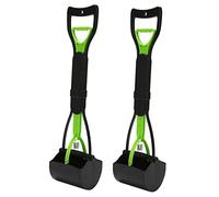 Cryofu 2 cucharones grandes para perros con caca larga para mascotas, sin oler