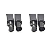 Cryofu 2 pares de conectores RJ45 Ethernet RJ45 a XLR hembra de 5 pines y adaptadores para audio y vídeo