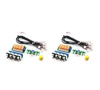 Cryofu 2 relés de 4 vías de entrada de audio, selector de señal, interruptor de entrada de audio, selección de placa para interruptor de rotación