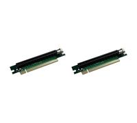 Cryofu 2 tarjetas verticales PCI-E 16X, PCI-E de 90 grados PCI-E Pci-Express 16X a 16X, protección extensora de ángulo recto, tarjeta adaptadora Riser