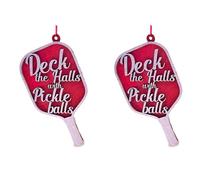 Cryofu 2 x los salones con adornos de pickleballs para Navidad, amantes del pickleball, regalo especial y único