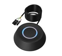 Cryofu Interruptor de escritorio para ordenador, 1,8 m, placa base de PC, cable de alimentación externo, interruptor de arranque redondo